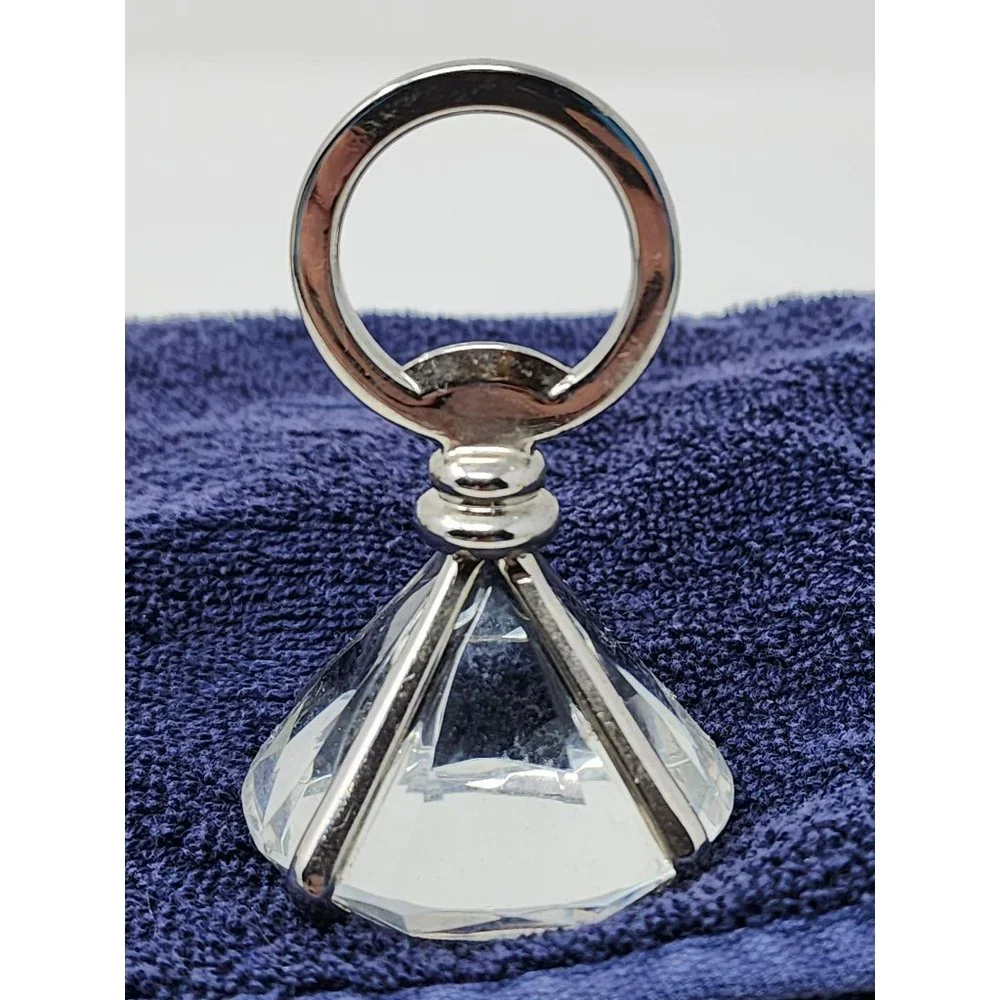 Vintage Faux Diamond Shaped Glass Bottle Opener Beer Bar Accessory Unmarked‎